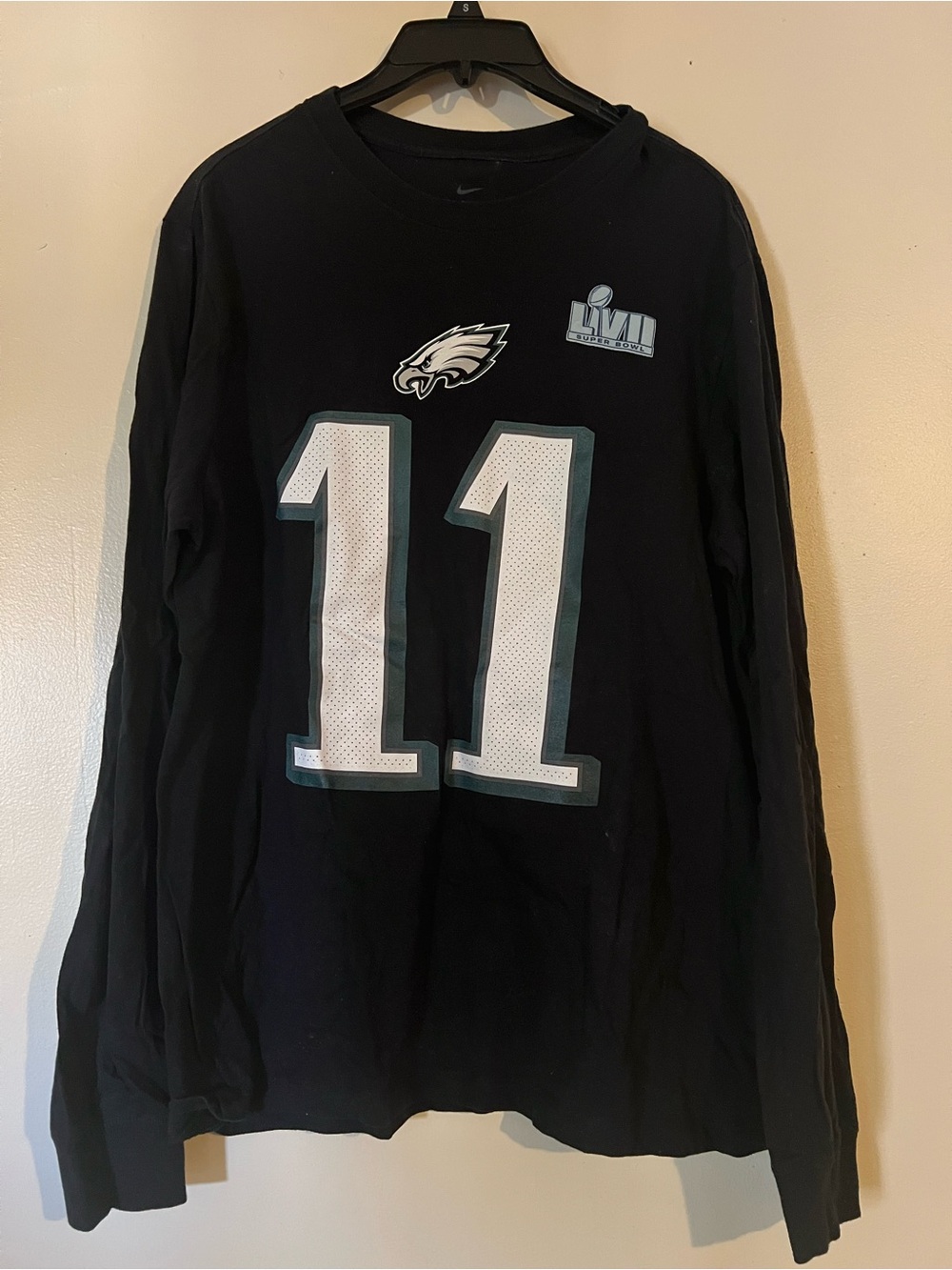 † Nike Philadelphia Eagles AJ Brown #11 Super Bowl LVII Long Sleeve - Mens M